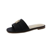 Tommy Hilfiger Womens Tanyha 2 Woven Slip On Slide Sandals